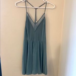 Green flirty sundress